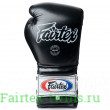 Боксерские перчатки на шнурке Fairtex BGL7 black 12 oz
