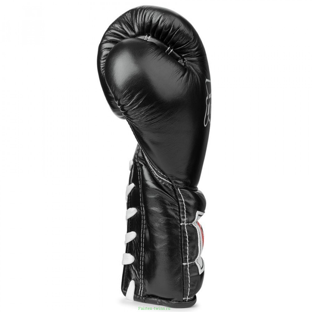 Боксерские перчатки на шнурке Fairtex BGL7 black 12 oz