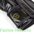 Боксерские перчатки турнира Glory Fairtex BGVG1 black 14 oz