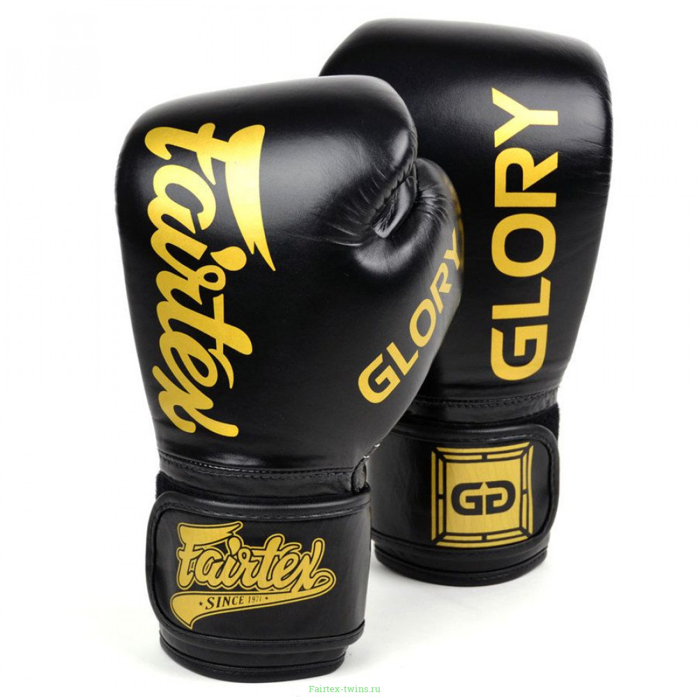 Боксерские перчатки турнира Glory Fairtex BGVG1 black 10 oz