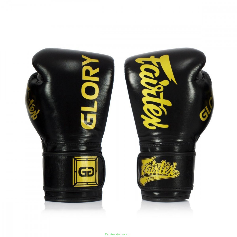 Боксерские перчатки турнира Glory Fairtex BGVG1 black 10 oz