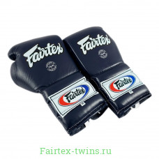 Перчатки боксерские на шнурке Fairtex BGL7 blue 14 oz