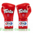 Перчатки боксерские на шнурке Fairtex BGL7 red 10 oz