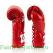 Перчатки боксерские на шнурке Fairtex BGL7 red 12 oz