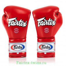 Перчатки боксерские на шнурке Fairtex BGL7 red 12 oz