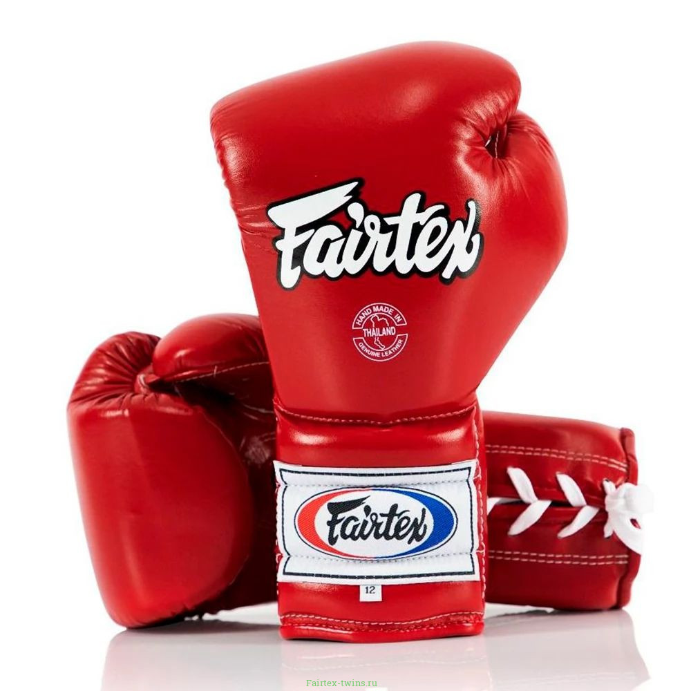 Перчатки боксерские на шнурке Fairtex BGL7 red 14 oz