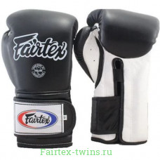 Боксерские перчатки Fairtex BGV9 black white 10 oz Боксерские перчатки Fairtex BGV9 black white 10 oz