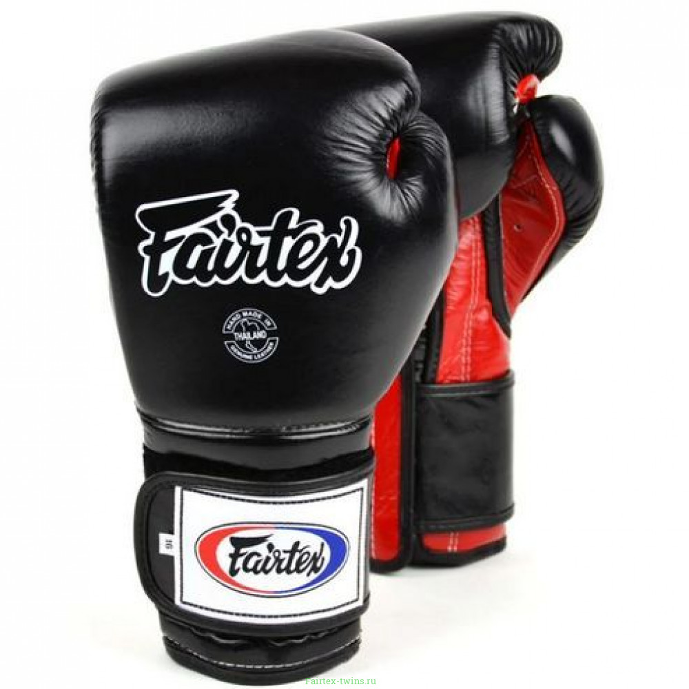 Боксерские перчатки Fairtex BGV9 black red 10 oz