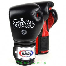 Боксерские перчатки Fairtex BGV9 black red 12 oz