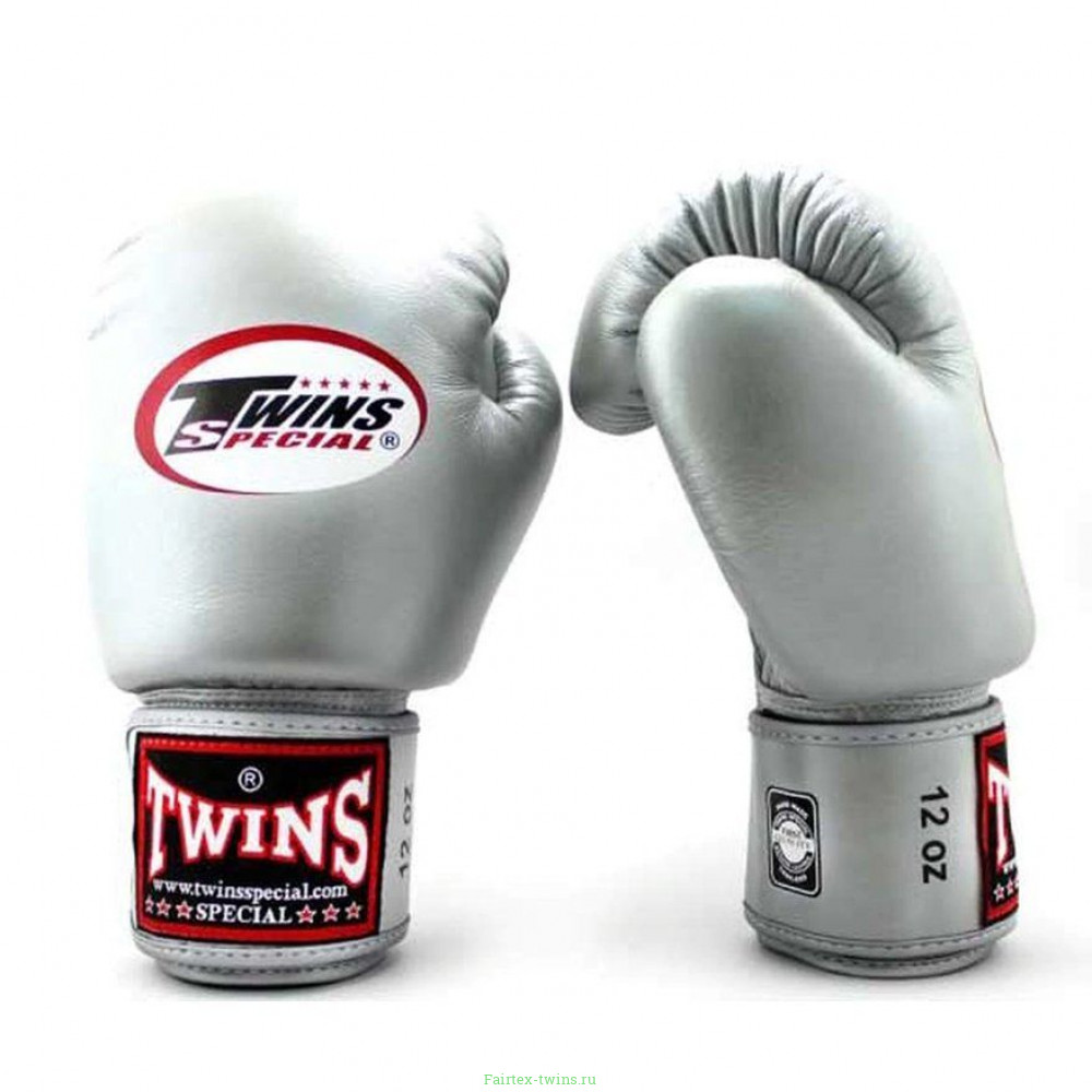 Боксерские перчатки Twins Special BGVL3 silver 12 oz