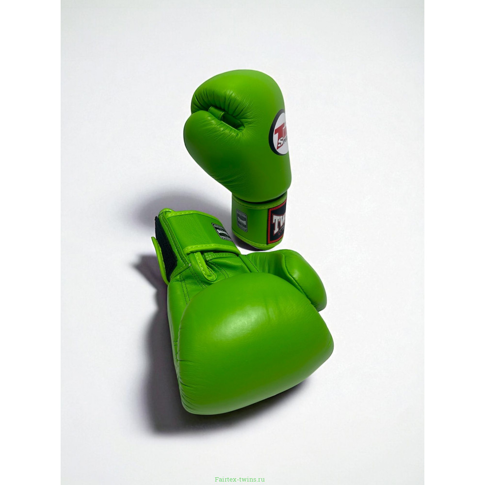 Боксерские перчатки Twins Special BGVL3 green neon 12 oz