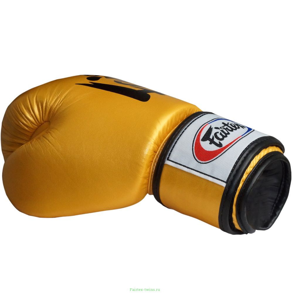 Боксерские перчатки Fairtex BGV19 gold 10 oz