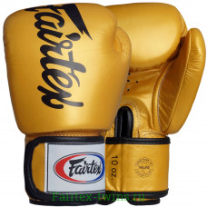 Боксерские перчатки Fairtex BGV19 gold 12 oz