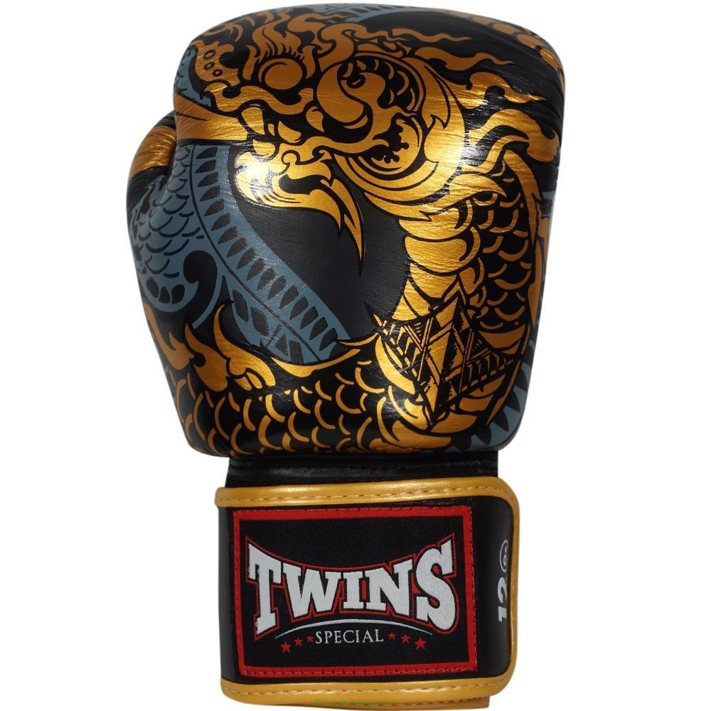 Боксерские перчатки FBGVL3-52 Dragon black gold 16 oz