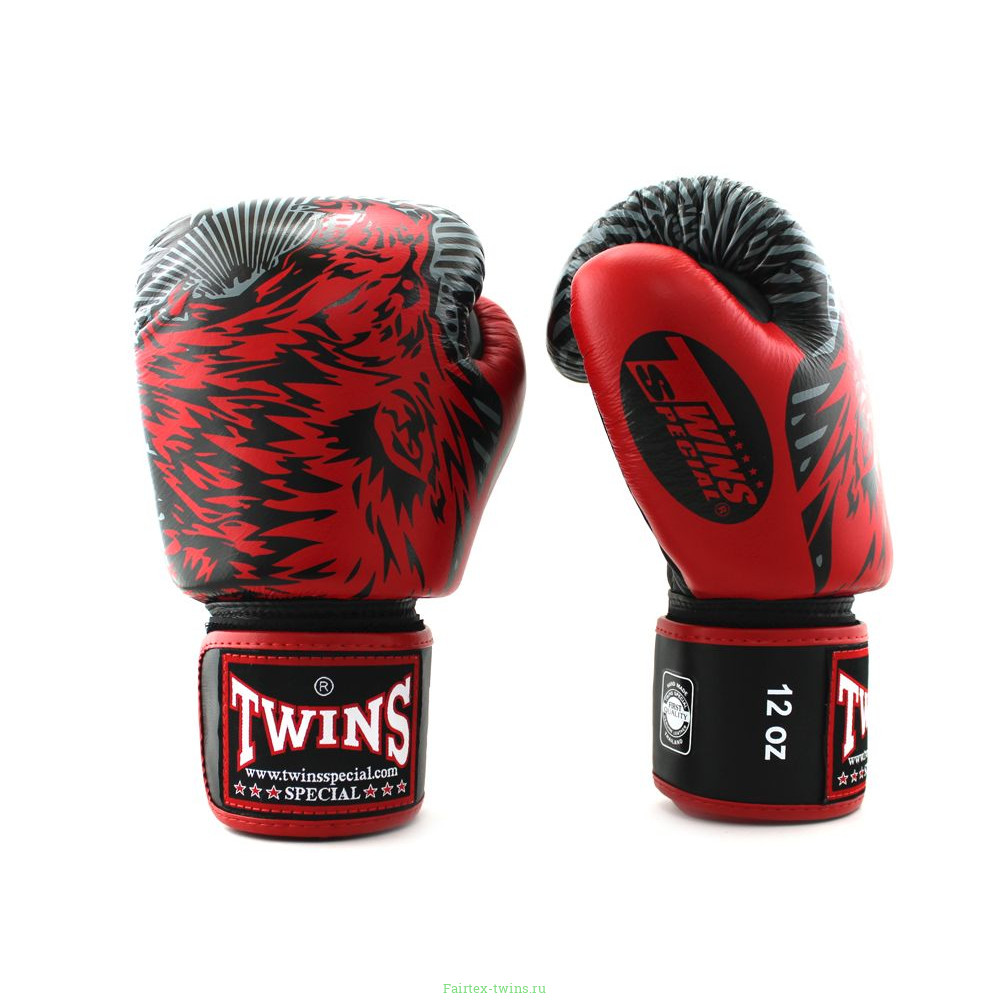 Боксерские перчатки Twins FBGVL50 red 12 oz
