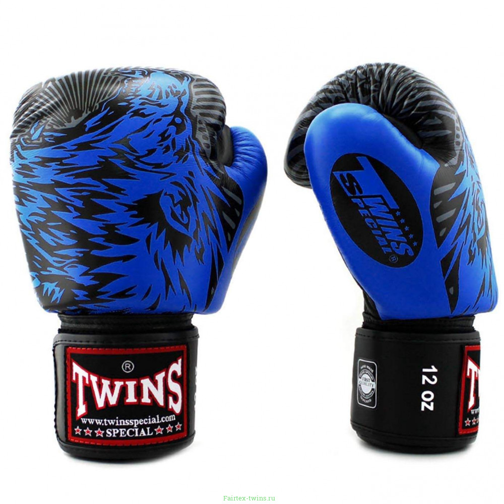 Боксерские перчатки Twins Special FBGVL50 blue 10 oz