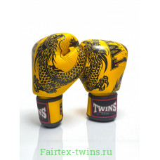 Боксерские перчатки Twins Special FBGVL3-49 yellow black 16 oz Боксерские перчатки Twins Special FBGVL3-49 yellow black 16 oz