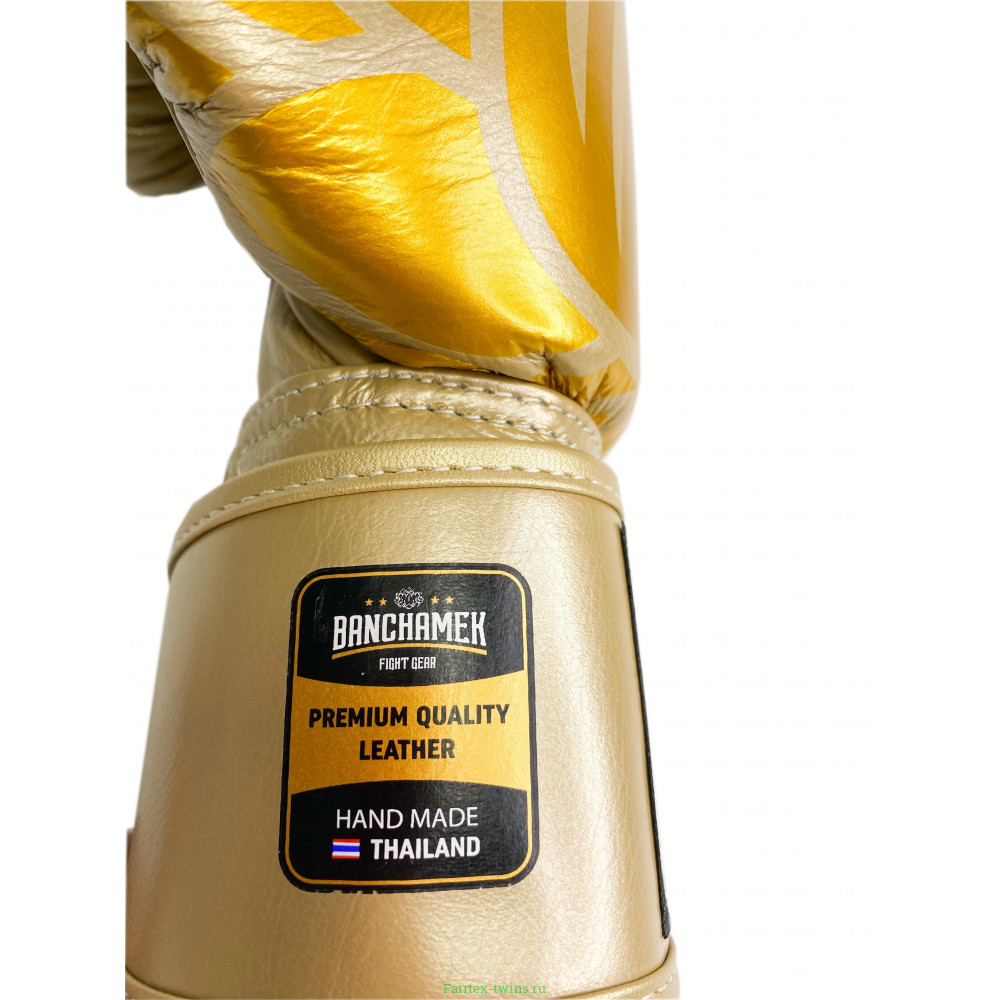Премиальные боксерские перчатки Banchamek Gym BGL-GL3 gold 14 oz