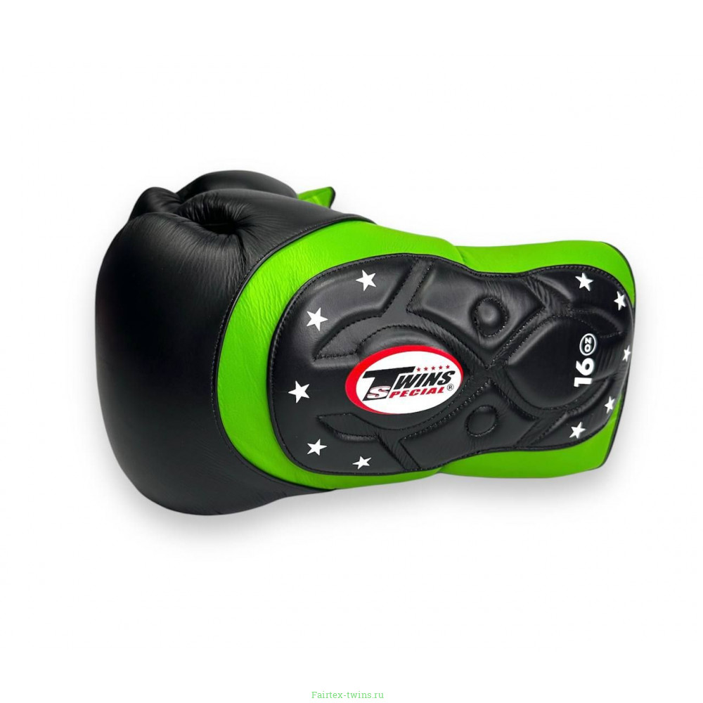 Боксерские перчатки Twins Special BGVL6 MK green black 14 oz
