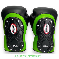 Боксерские перчатки Twins Special BGVL6 MK green black 16 oz