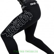 Тайтсы Fairtex CP1 black S (Легенцы для спорта) Компрессионные штаны