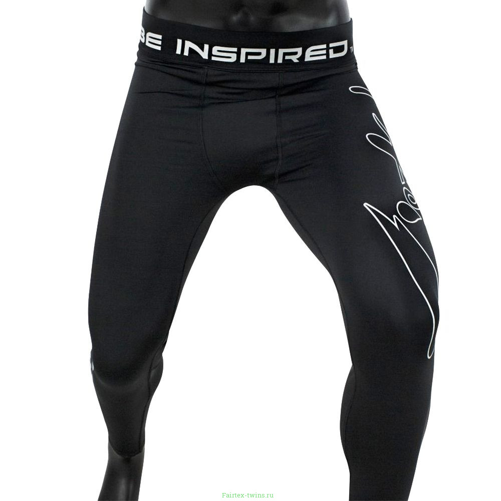 Тайтсы Fairtex CP1 black XL (Легенцы для спорта) Компрессионные штаны