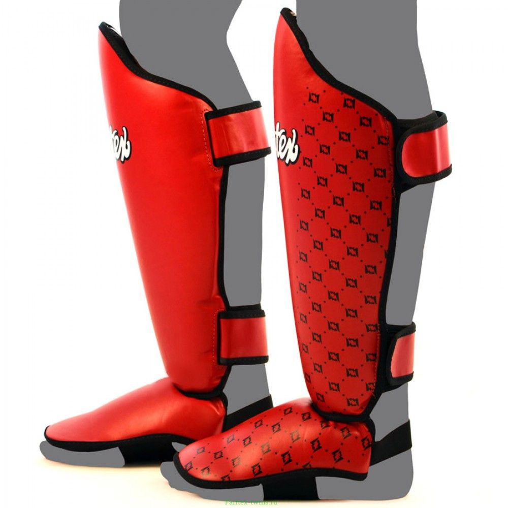 Защита голени Fairtex SP5 red XL