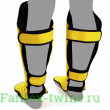 Защита голени Fairtex SP5 yellow XL