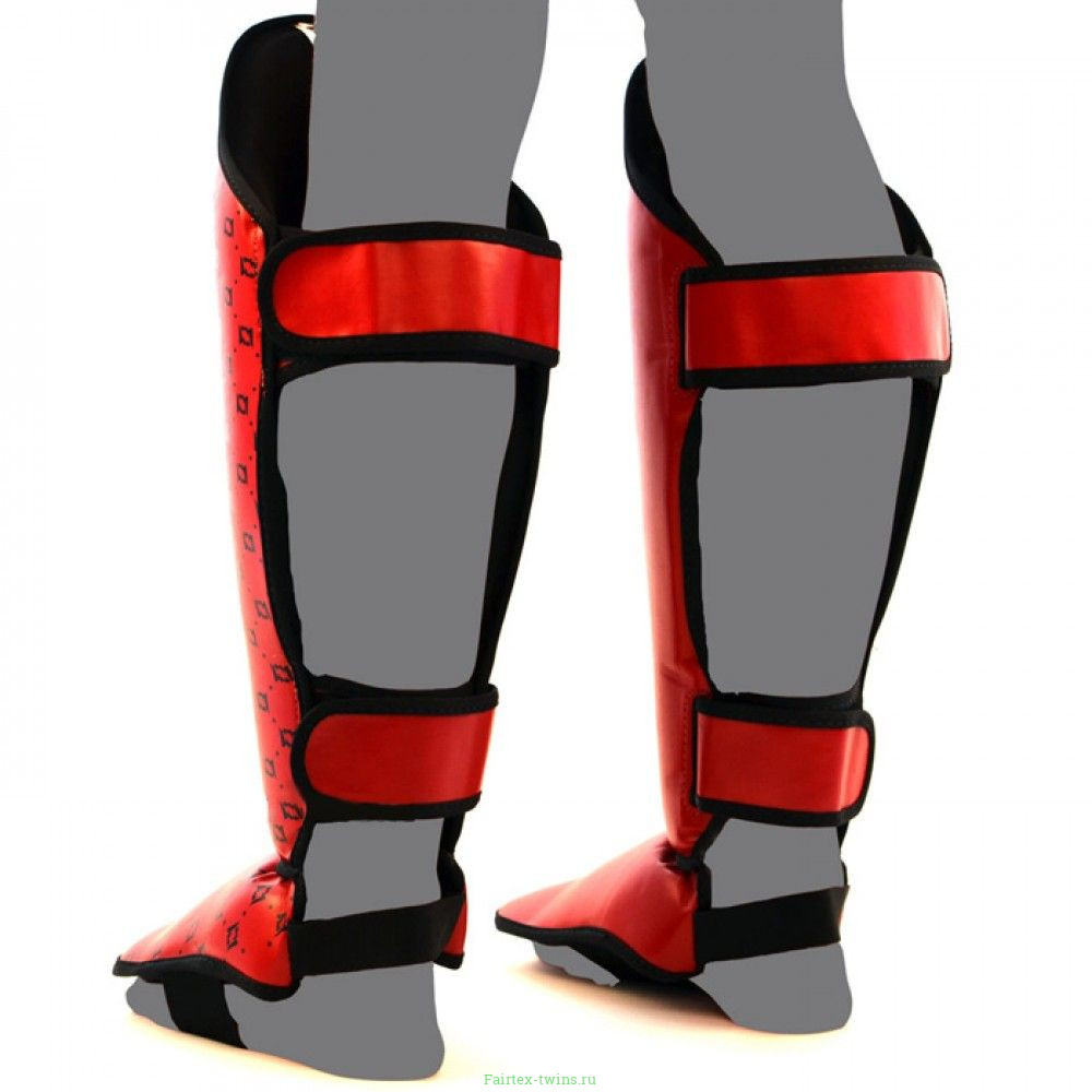 Защита голени Fairtex SP5 red L