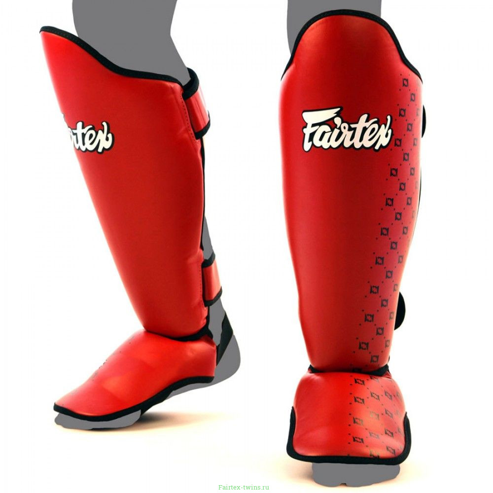 Защита голени Fairtex SP5 red L