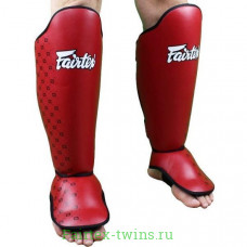 Защита голени Fairtex SP5 red L