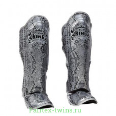 Защита голени Top King Shinguards "Super Snake" TKSGSS02 Black(Silver) - M