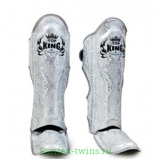 Защита голени Top King Shinguards "Super Snake" TKSGSS02 White (Silver) - XL