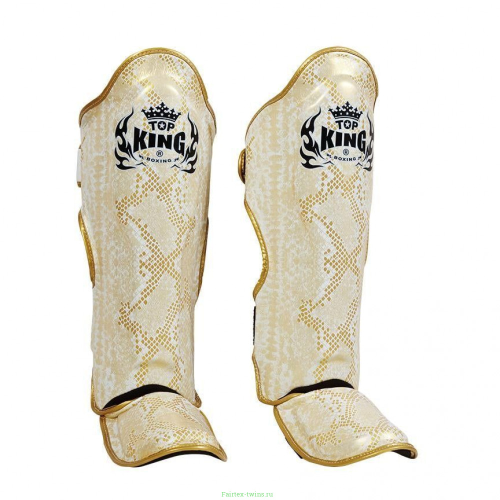 Защита голени Top King Shinguards Super Snake TKSGSS02 White(Gold) - XL