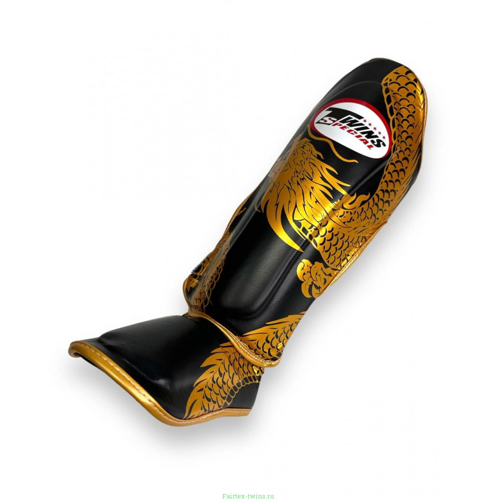 Защита голени Twins Special FSGL10-49 black gold - L