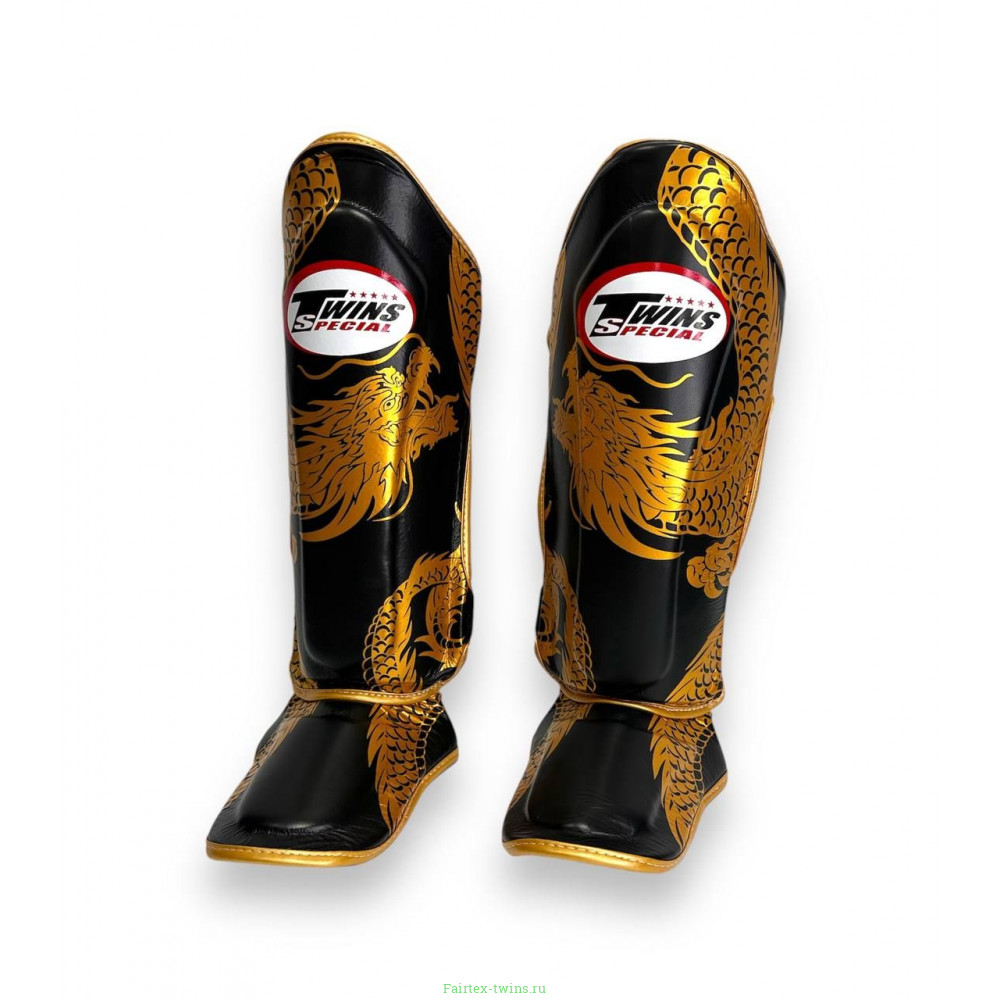 Защита голени Twins Special FSGL10-49 black gold - M