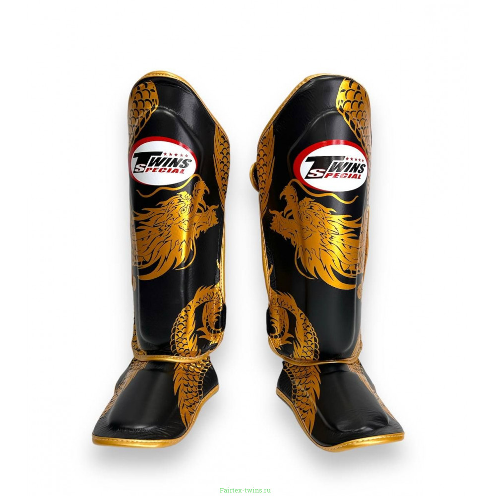 Защита голени Twins Special FSGL10-49 black gold - XL