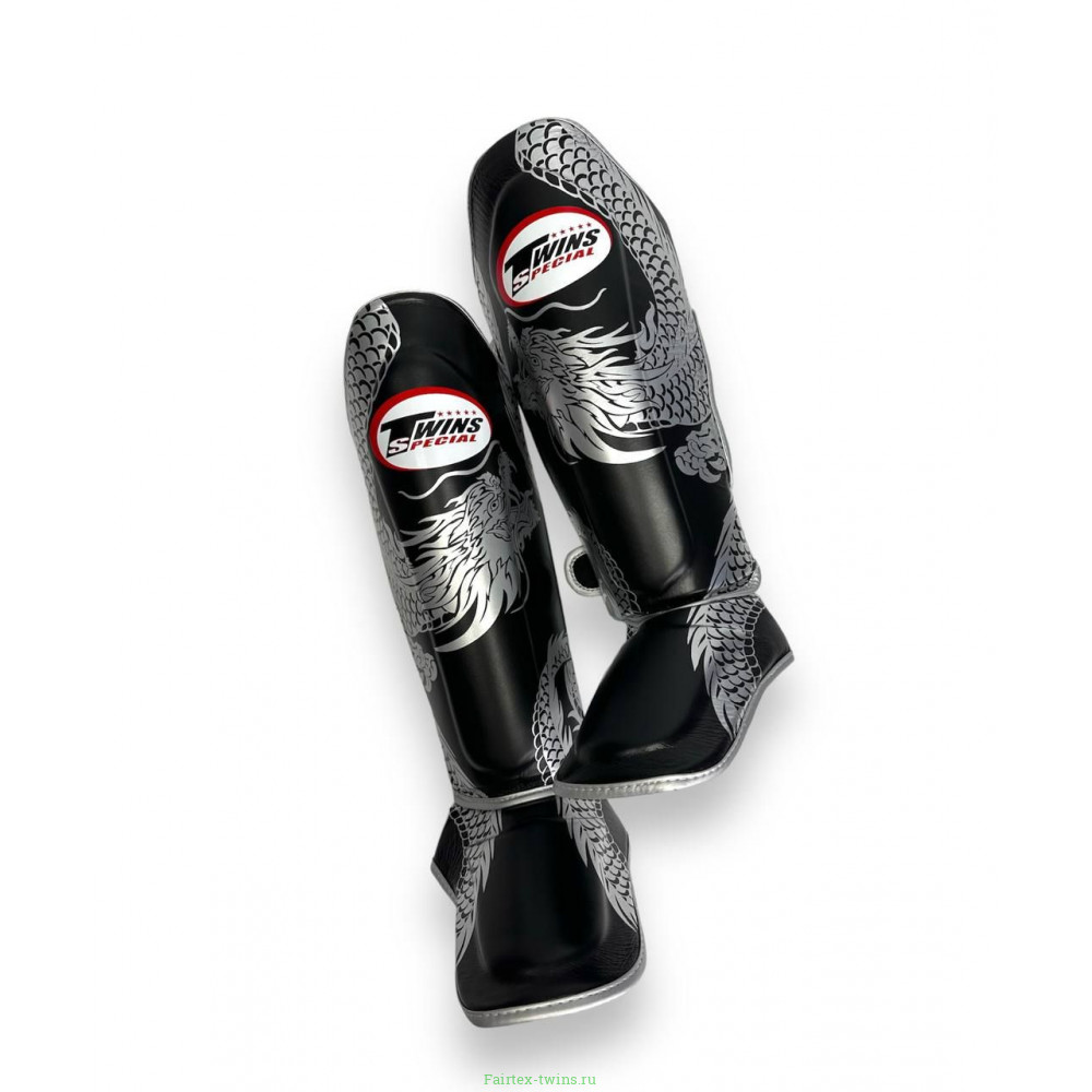 Защита голени Twins Special FSGL10-49 black silver - M