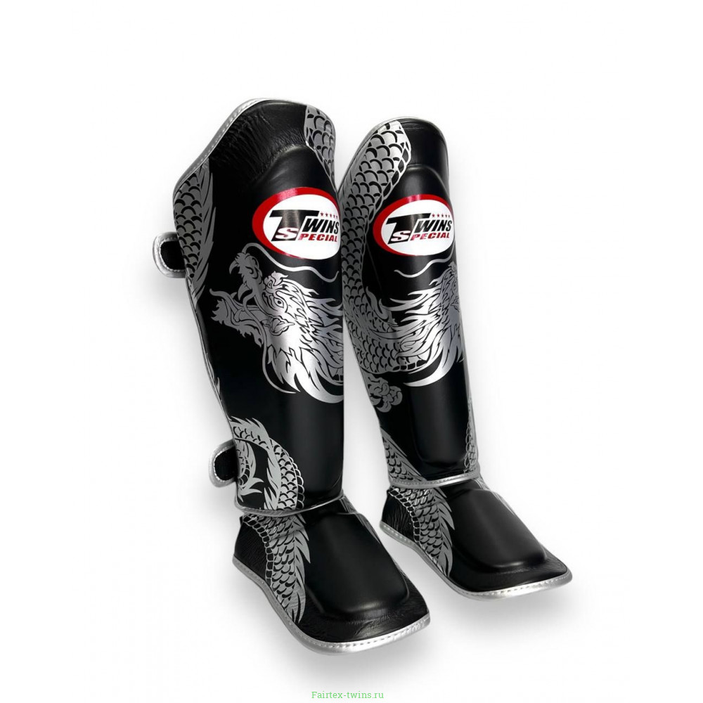 Защита голени Twins Special FSGL10-49 black silver - S