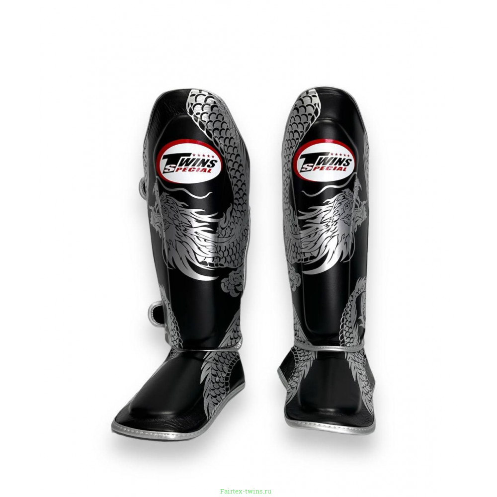 Защита голени Twins Special FSGL10-49 black silver - S