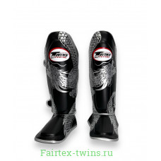 Защита голени Twins Special FSGL10-49 black silver - S