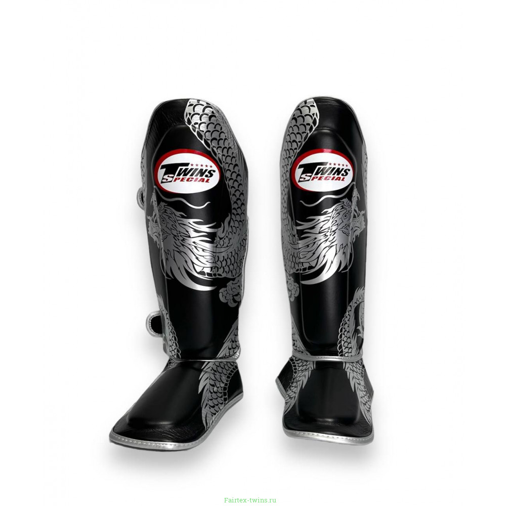 Защита голени Twins Special FSGL10-49 black silver - S