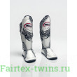 Защита голени Twins Special FSGL10-49 white black - M