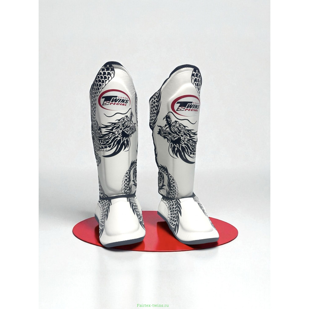 Защита голени Twins Special FSGL10-49 white black - M