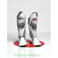 Защита голени Twins Special FSGL10-49 white black - M