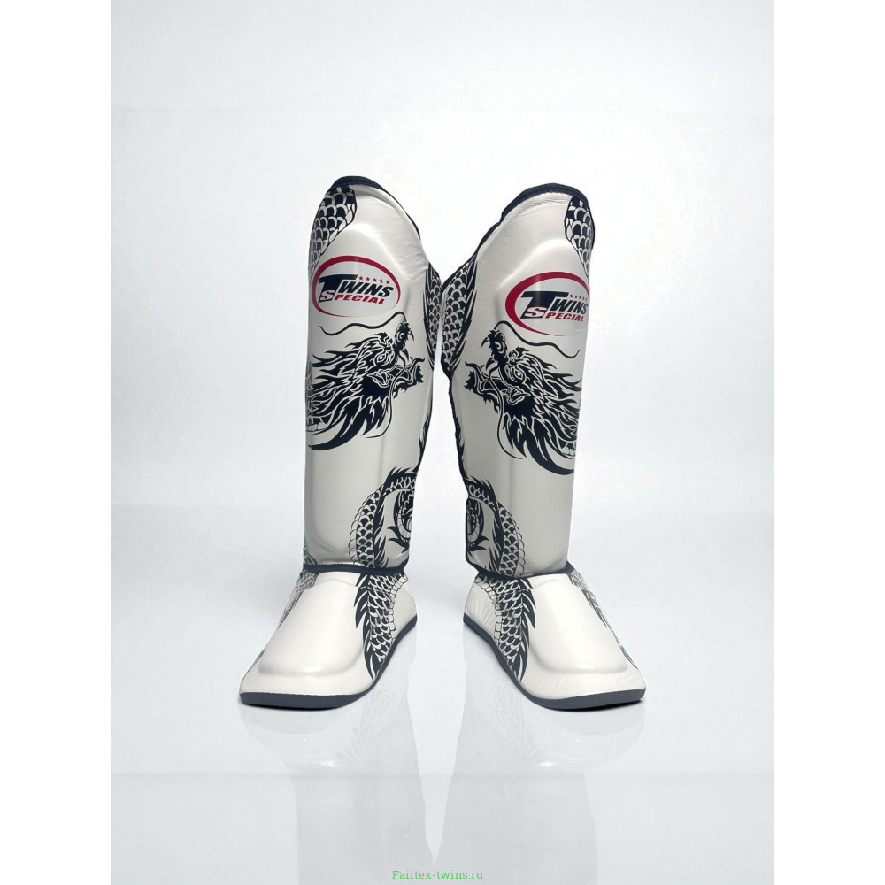 Защита голени Twins Special FSGL10-49 white black - XL