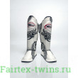 Защита голени Twins Special FSGL10-49 white black - XL