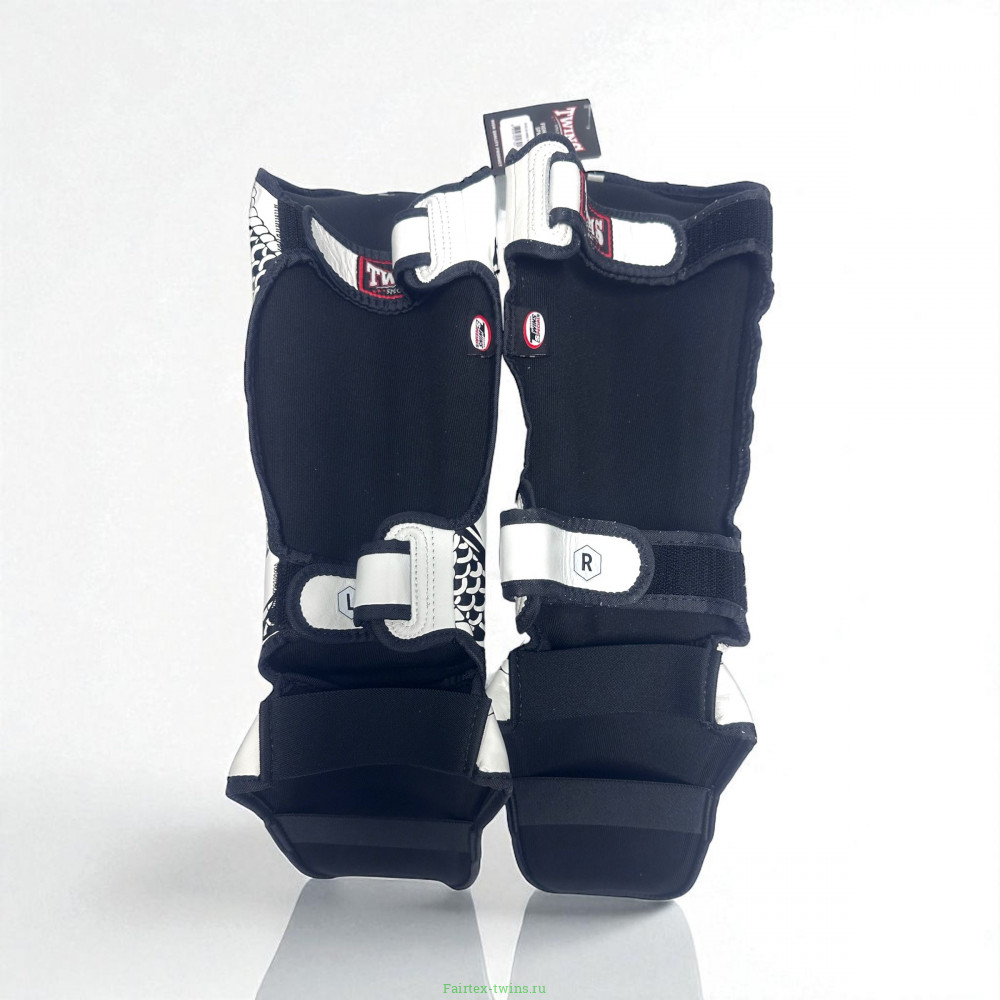 Защита голени Twins Special FSGL10-49 white black - XL