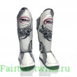 Защита голени Twins Special FSGL10-49 white black - XL