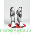 Защита голени Twins Special FSGL10-49 white black - XL